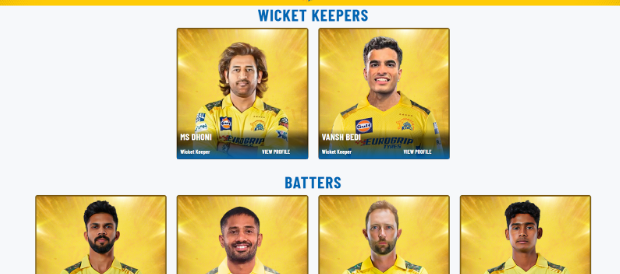 CSK squads for IPL 2025 CSK squads for IPL 2025